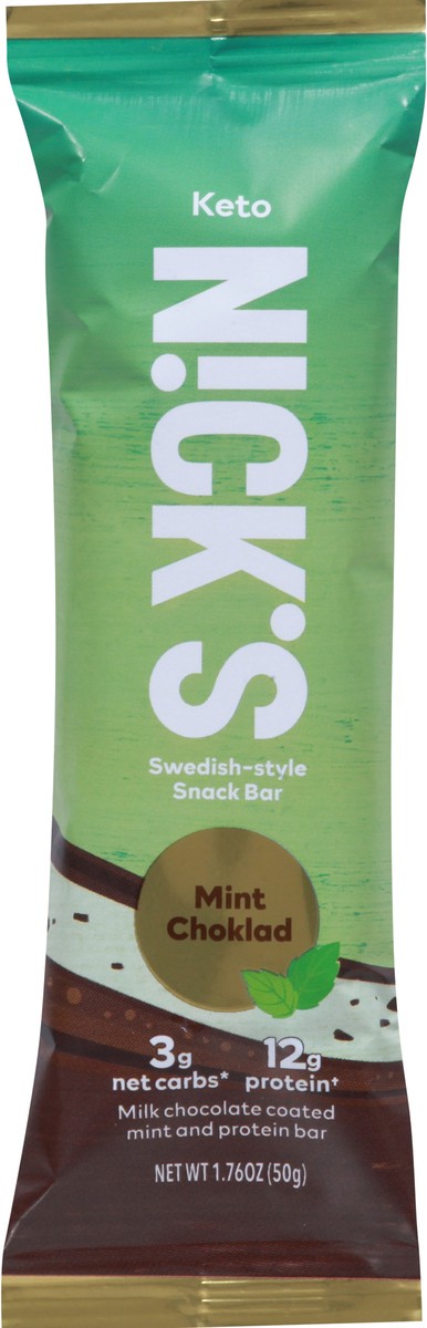 slide 8 of 9, Nick's Mint Chocolate Protein Bar - Singles, 1.76 oz