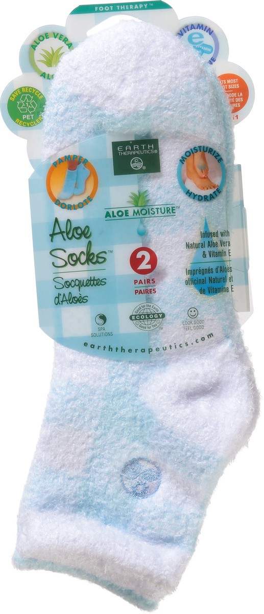 slide 7 of 11, Earth Therapeutics Aloe Moisture Aloe Socks 2 ea, 2 ct