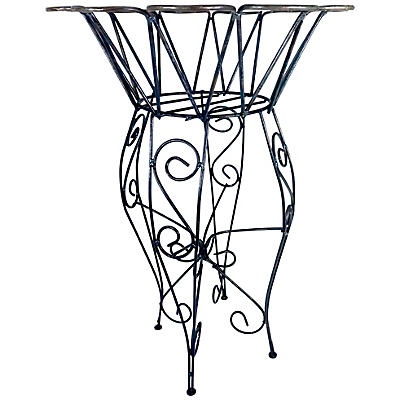 slide 1 of 1, Creative Decor Sourcing Square Metal Plant Stand, LG