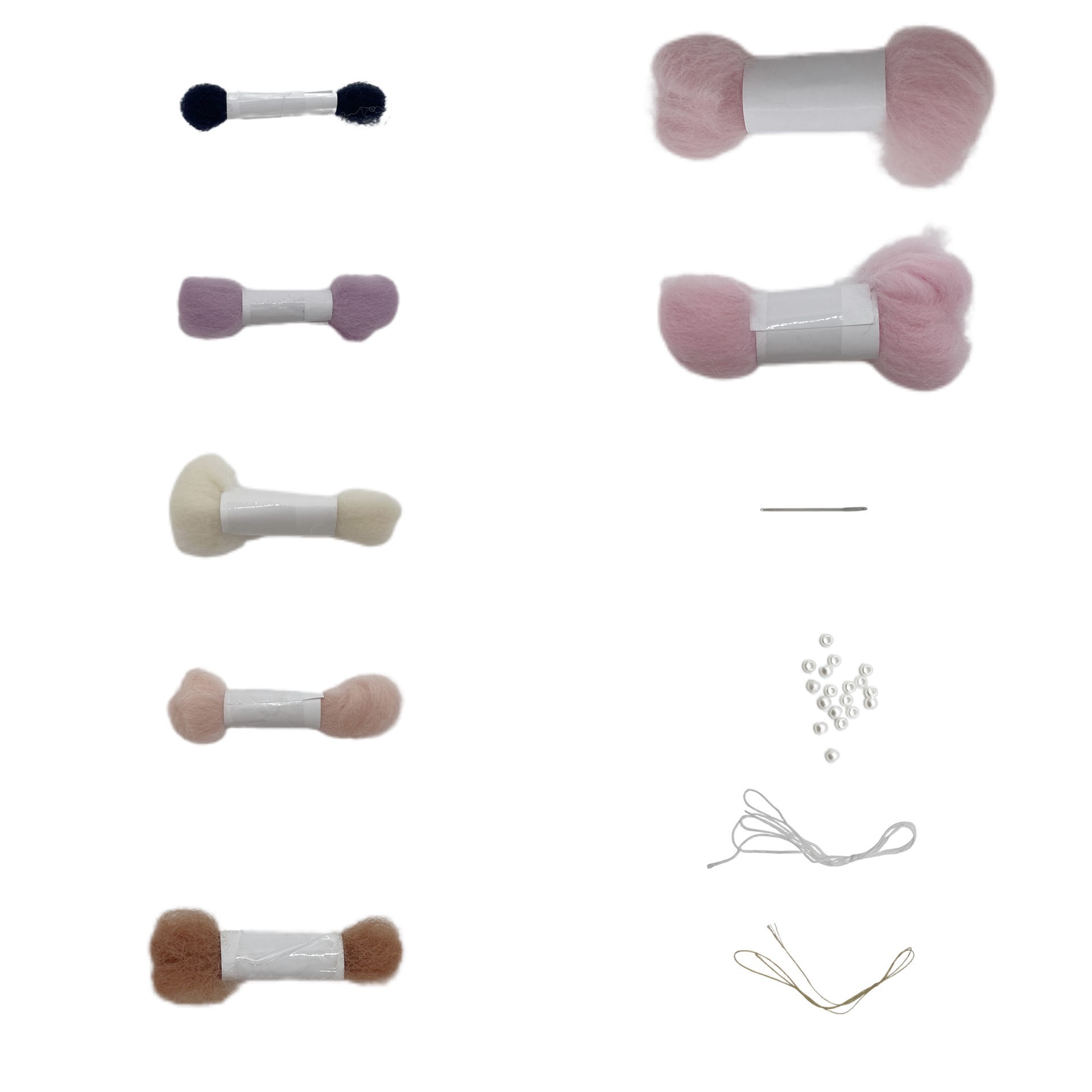 slide 3 of 5, Christmas Pink Nutcracker Felting Kit By Loops & Threads, 4.2 in x 2 in x 1.1 in