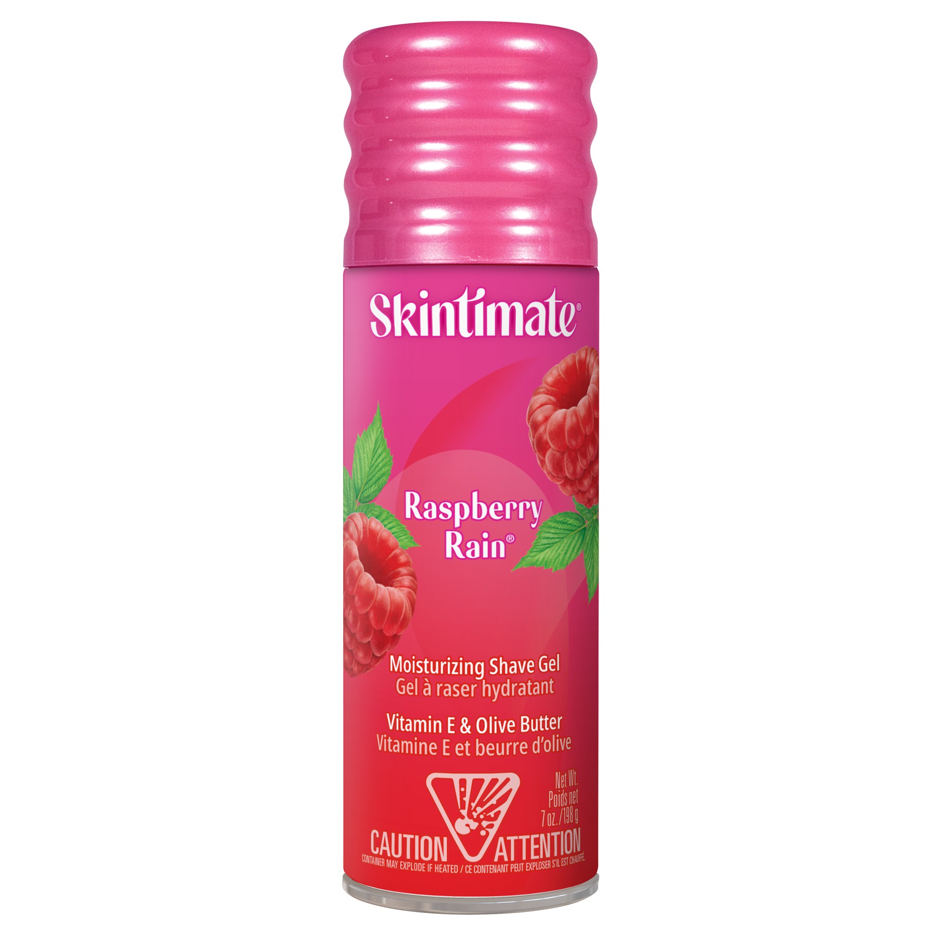 slide 1 of 7, Skintimate Signature Scents Raspberry Rain Moisturizing Women's Shave Gel With Vitamin E And Olive Butter, 7 oz