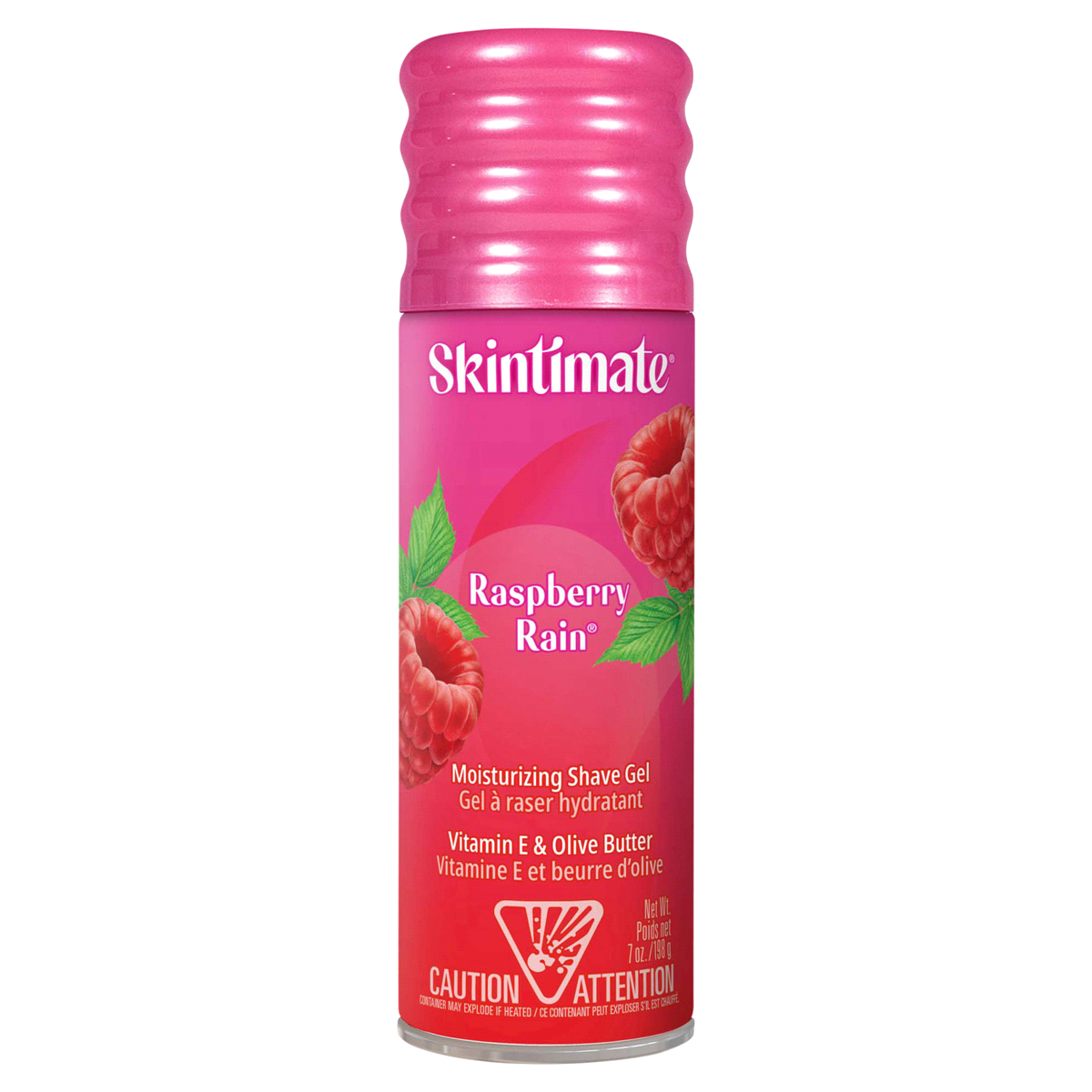 slide 1 of 2, Skintimate Signature Scents Raspberry Rain Moisturizing Women's Shave Gel With Vitamin E And Olive Butter, 7 oz