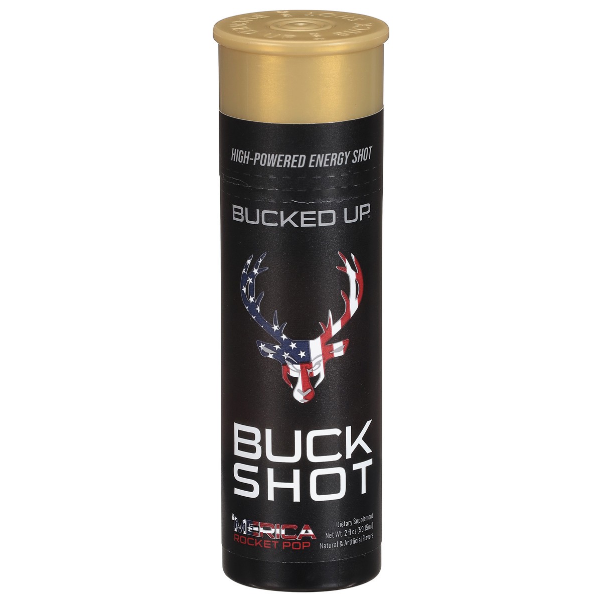 slide 1 of 1, Bucked Up Buck Shot Rocket Pop Blue Raspberry/Lime/Cherry Flavor Energy Drink - 2 oz, 2 oz