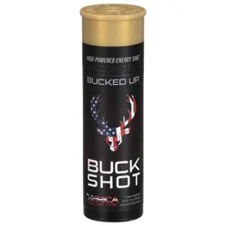 Bucked Up Buck Shot Rocket Pop Blue Raspberry/Lime/Cherry Flavor Energy Drink - 2 oz