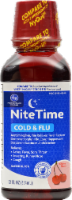 slide 1 of 1, Kroger Multi-Symptom Cherry Flavored Nitetime Cold & Flu Relief, 12 fl oz