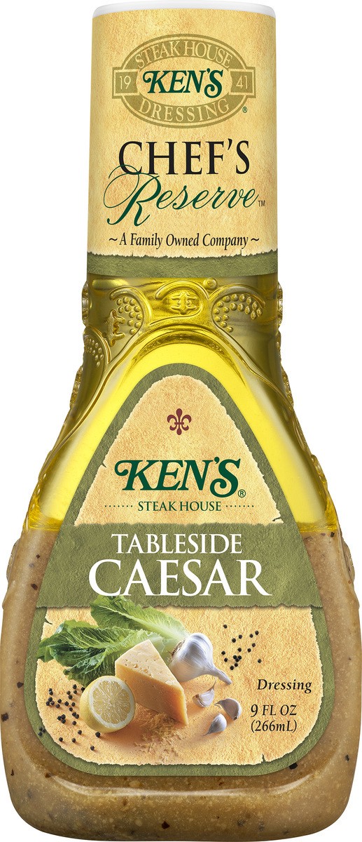 slide 9 of 12, Ken's Steak House Chef's Reserve Tableside Caesar Dressing 9 fl oz, 9 fl oz