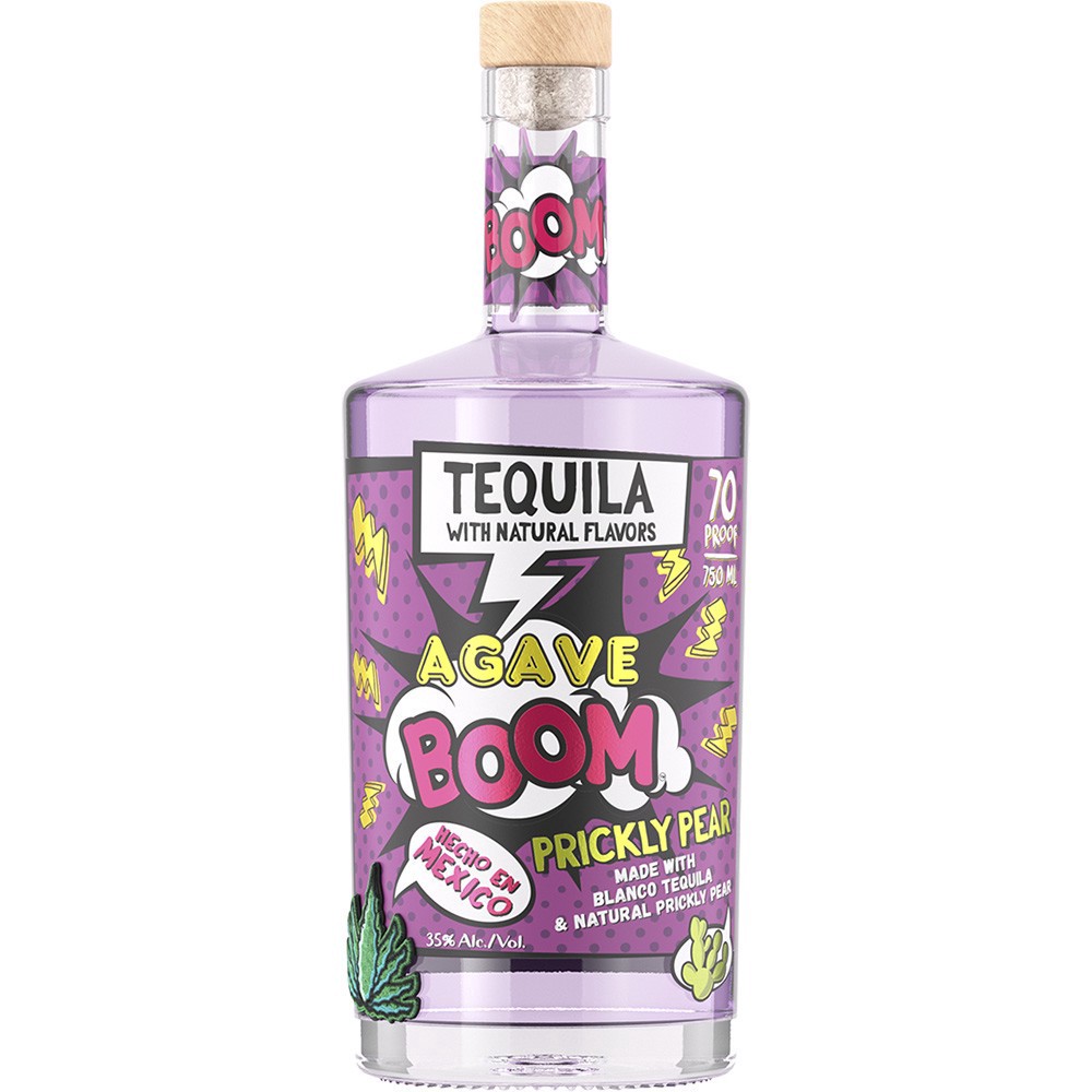 slide 1 of 1, Agave Boom Prickly Pear Tequila, 750 ml