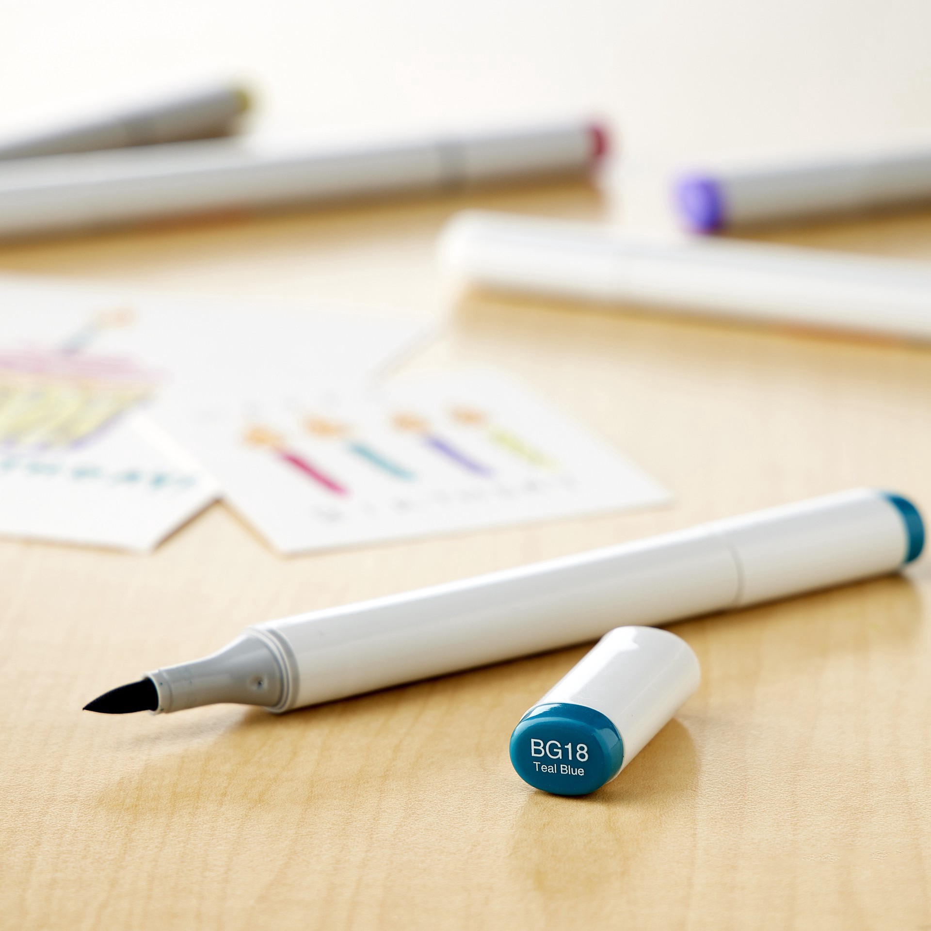 slide 3 of 3, Copic Sketch Marker, Blue Greens, 1 ct