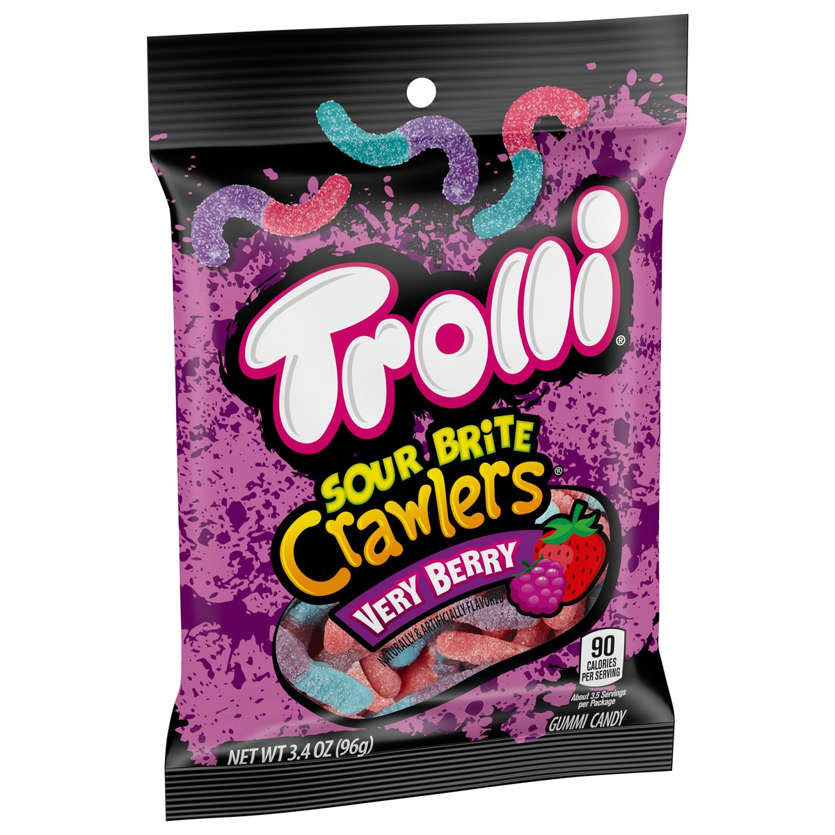 slide 3 of 9, Trolli - TR 06989 154279 SBC Very Berry PEG Everyday EG 3.4OZ No PMT_3D Sugar, 3.4 oz