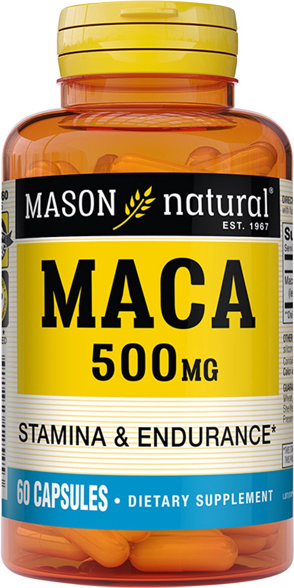 slide 3 of 9, Mason Maca 500 MG Caps, 60 ct