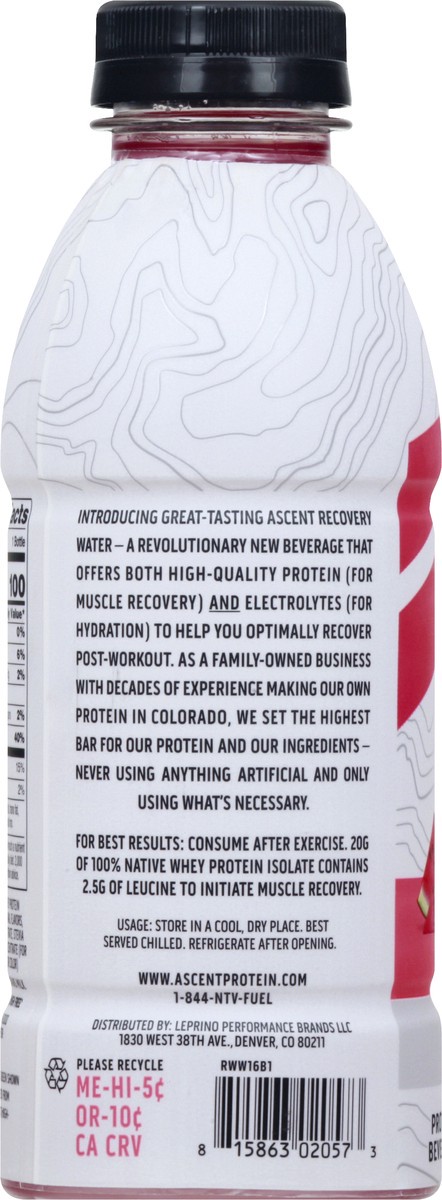 slide 11 of 12, Ascent Watermelon Recovery Water - 16.9 fl oz, 16.9 fl oz