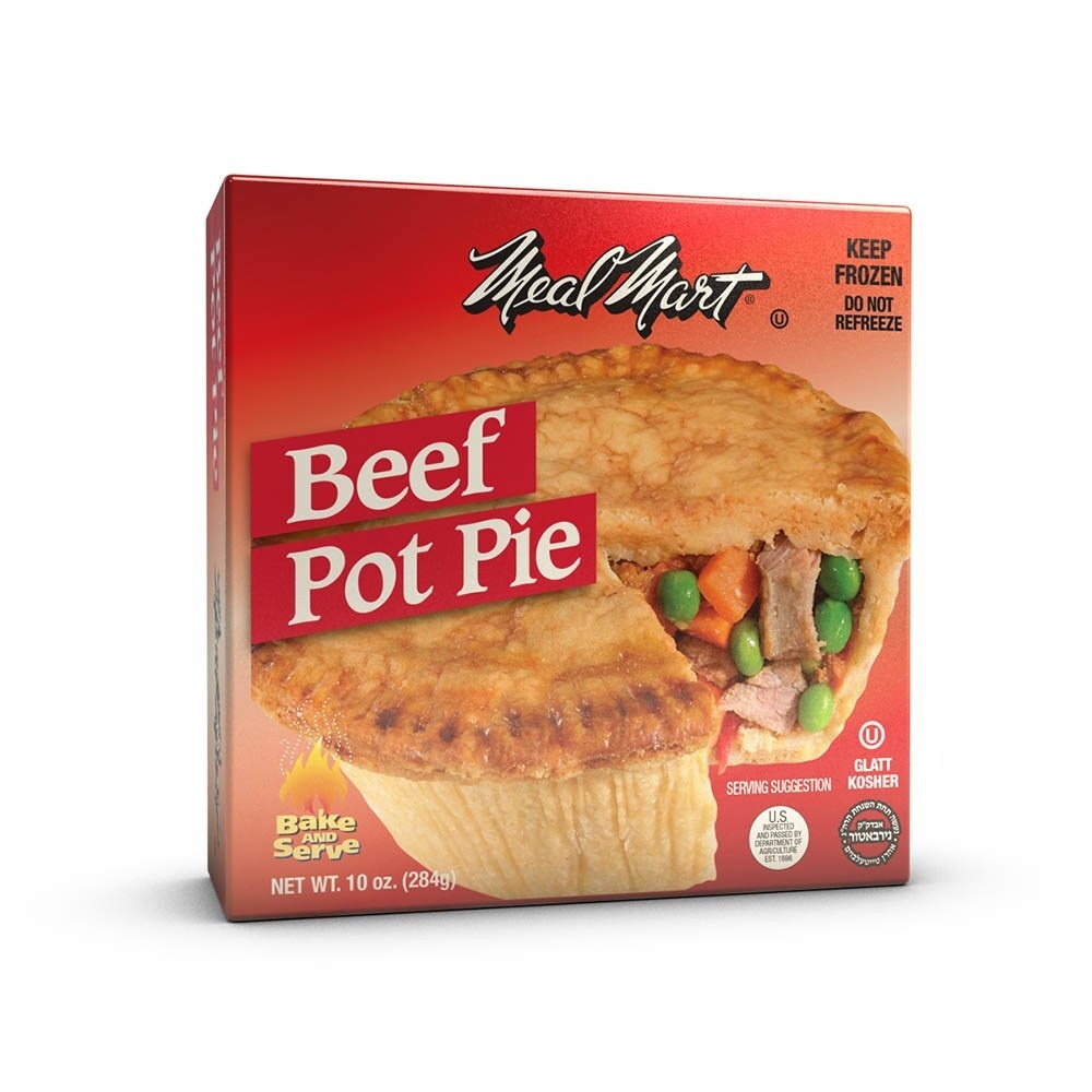 slide 1 of 1, Meal Mart Beef Pot Pie, 10 oz