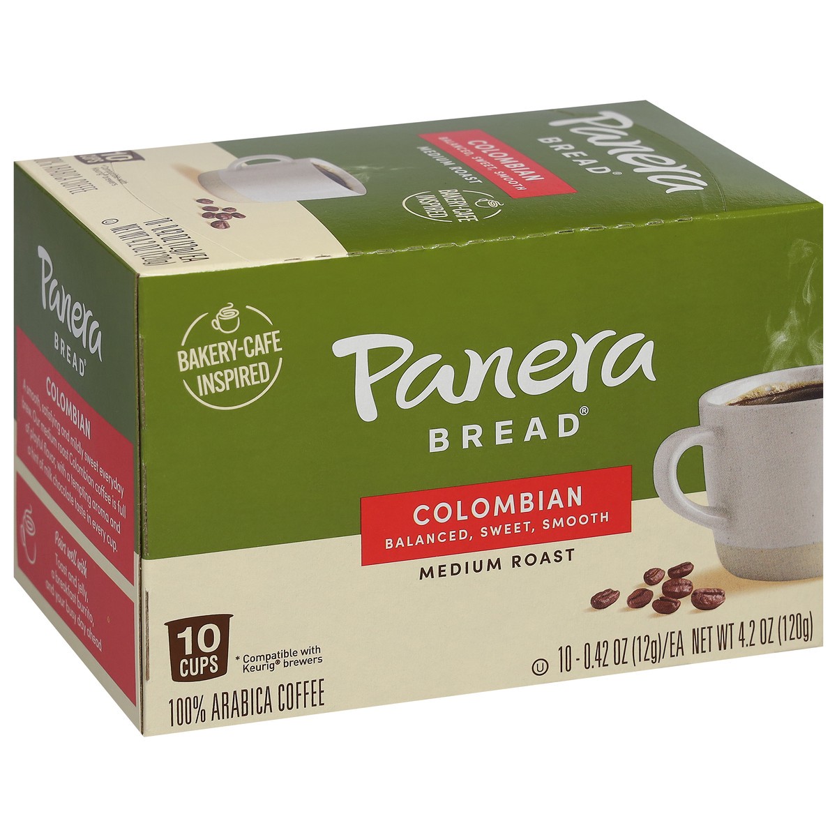 slide 8 of 9, Panera Bread Cups Medium Roast Colombian Coffee - 10 ct, 10 ct