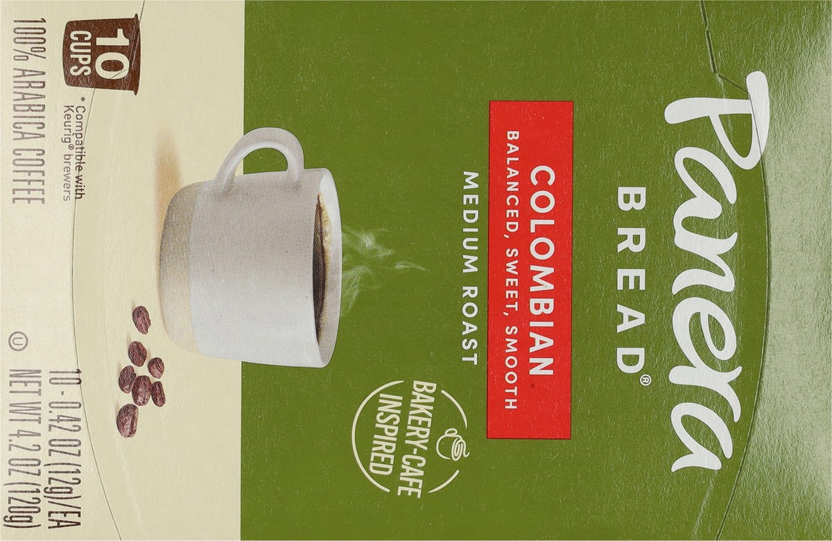 slide 7 of 9, Panera Bread Cups Medium Roast Colombian Coffee - 10 ct, 10 ct