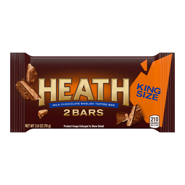 slide 1 of 4, Heath King Size Milk Chocolate English Toffee Bar, 2.8 oz