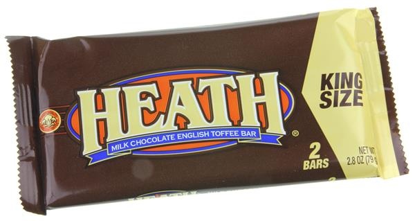 slide 1 of 1, Heath King Size Milk Chocolate English Toffee Bar, 2.8 oz