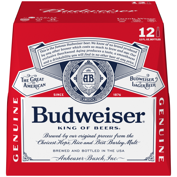 slide 5 of 10, Budweiser Beer, 12 Pack Beer, 12 FL OZ Bottles, 5% ABV, 12 ct; 12 oz