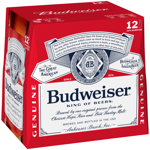 slide 3 of 10, Budweiser Beer, 12 Pack Beer, 12 FL OZ Bottles, 5% ABV, 12 ct; 12 oz