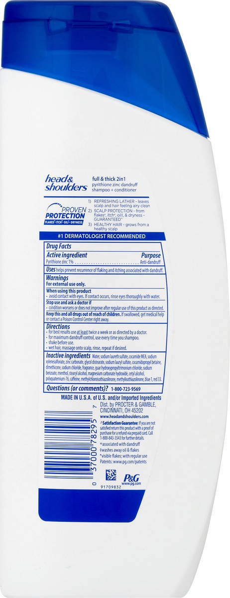 slide 6 of 8, HEAD & SHOULDERS Head&Shoulders Men 2In1 Shampoo&Conditioner Full&Thick, 1 ct