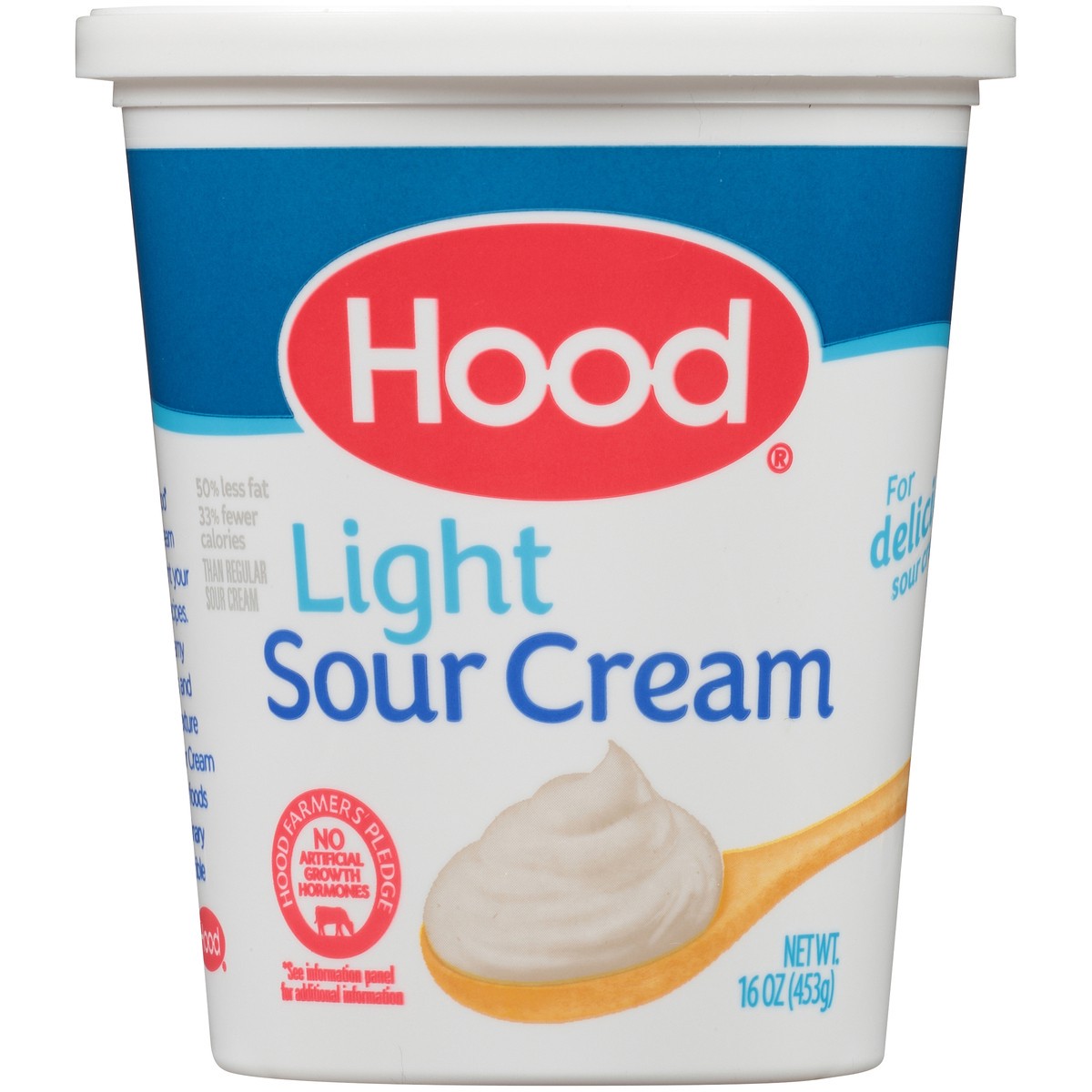 slide 1 of 8, Hood Light Sour Cream 16 oz. Tub, 16 oz