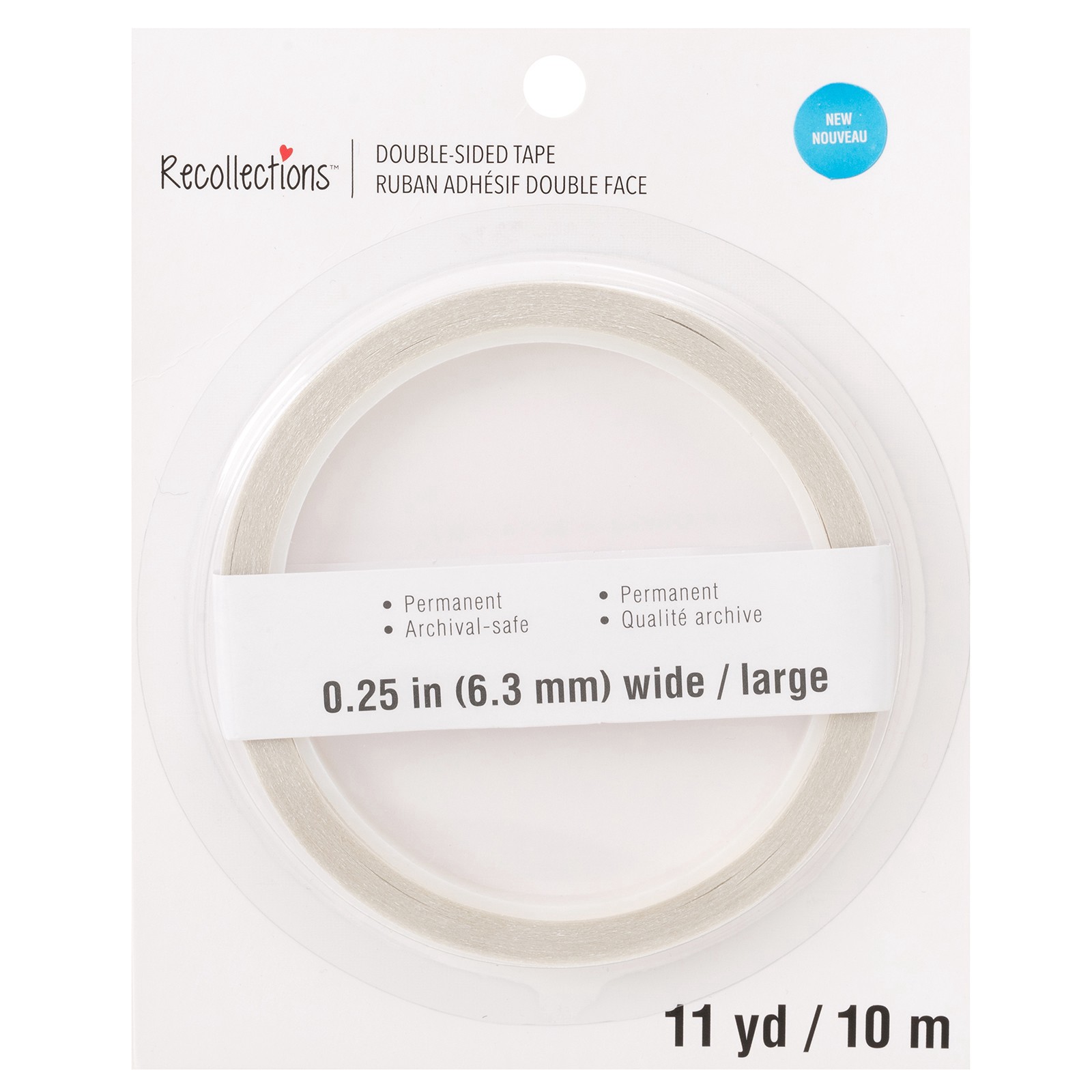 slide 4 of 4, 1/4" X 11yd. Double-Sided Tape By Recollections, 1/4 in x 11 yd