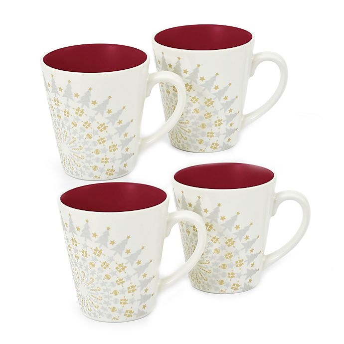 slide 1 of 1, Noritake Colorwave Holiday Mug - Raspberry, 4 ct