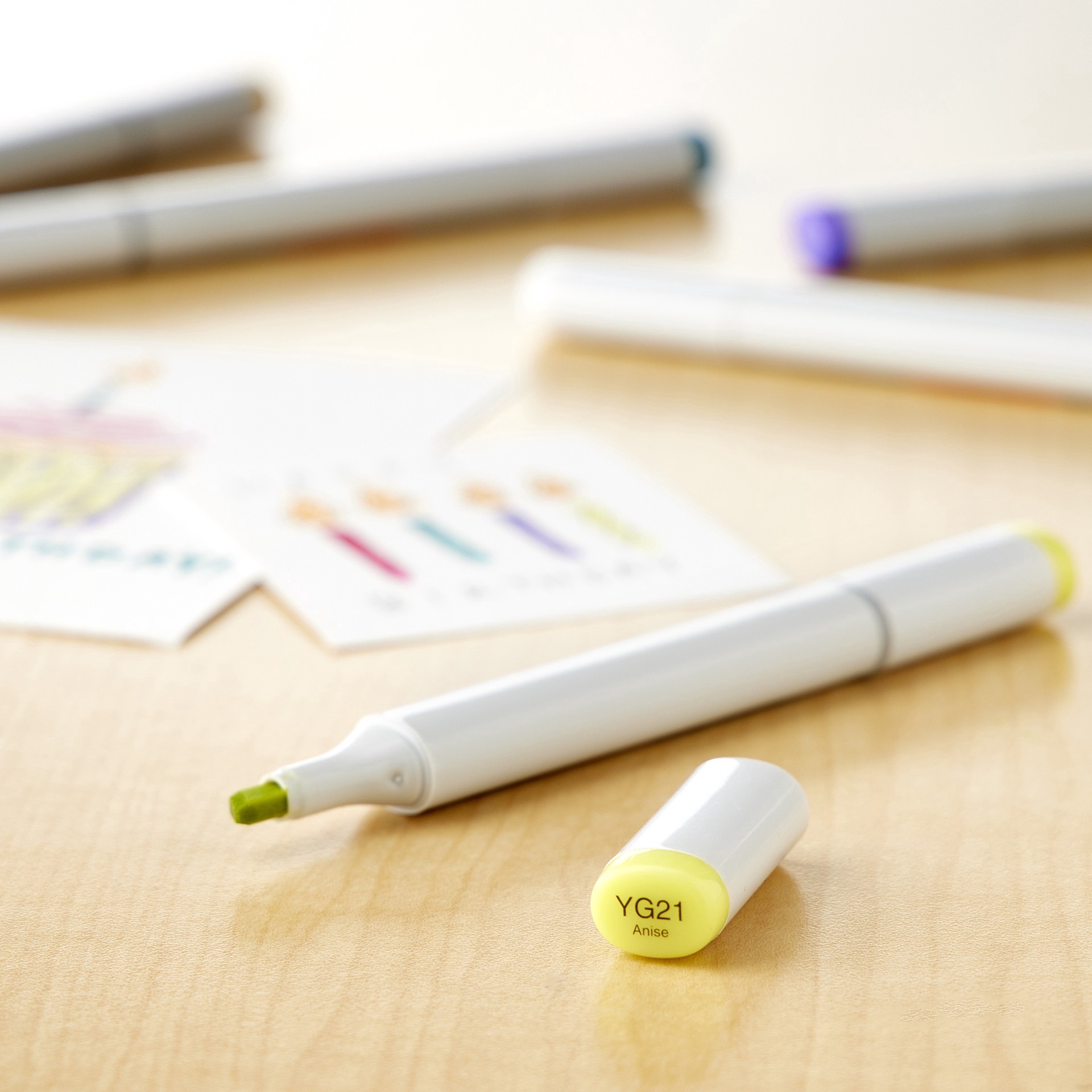 slide 2 of 2, Copic Sketch Marker, Yellow Greens, 1 ct