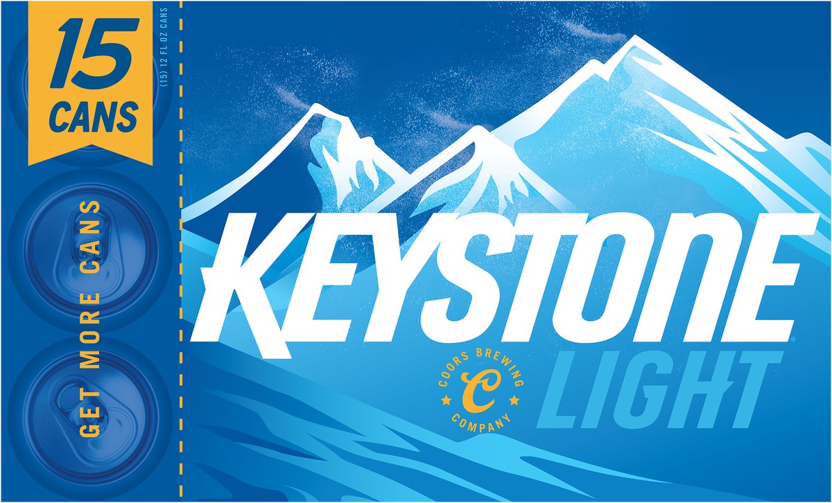 slide 2 of 9, Keystone Light Beer, 15 ct