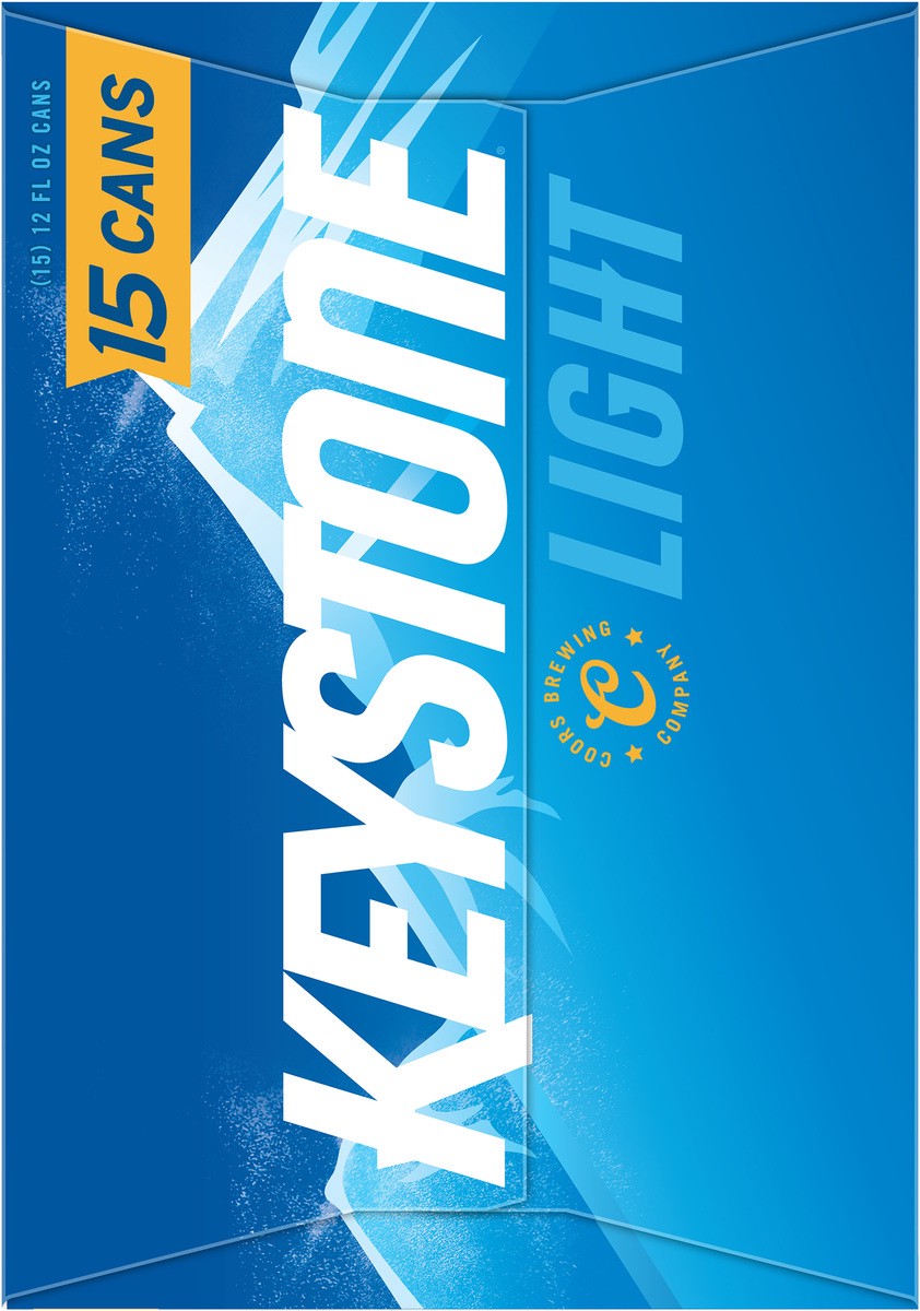 slide 3 of 9, Keystone Light Beer, 15 ct