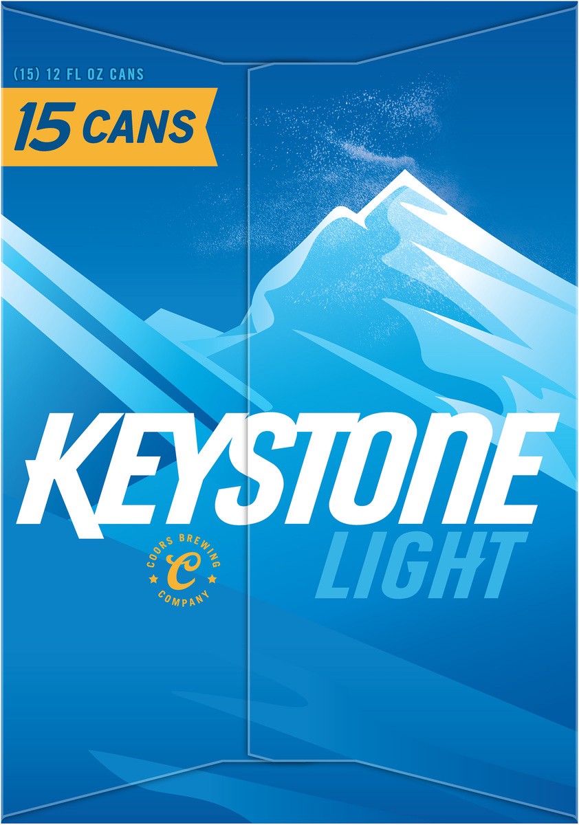 slide 7 of 9, Keystone Light Beer, 15 ct