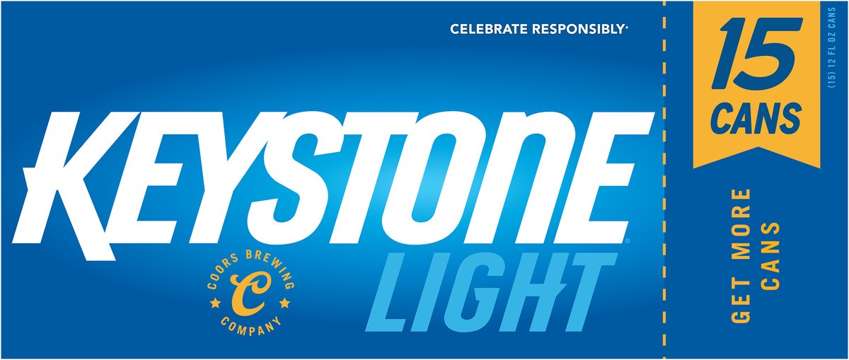 slide 9 of 9, Keystone Light Beer, 15 ct