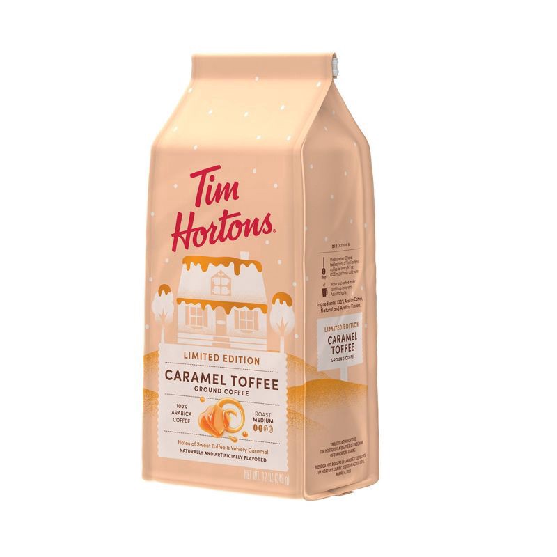 slide 2 of 4, Tim Hortons Caramel Toffee Blend Ground Medium Roast Coffee - 12 oz, 12 oz