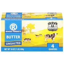Rouses Markets Unsalted Butter 4 ea