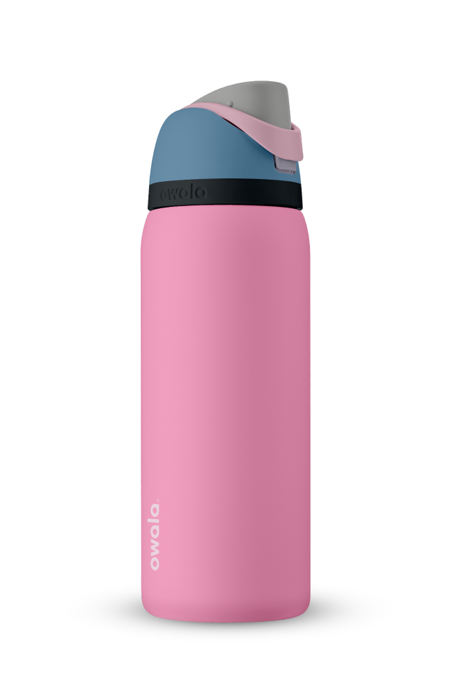 slide 1 of 1, Owala 32 Ounce FreeSip SS Pink Skies Tumbler, 32 oz
