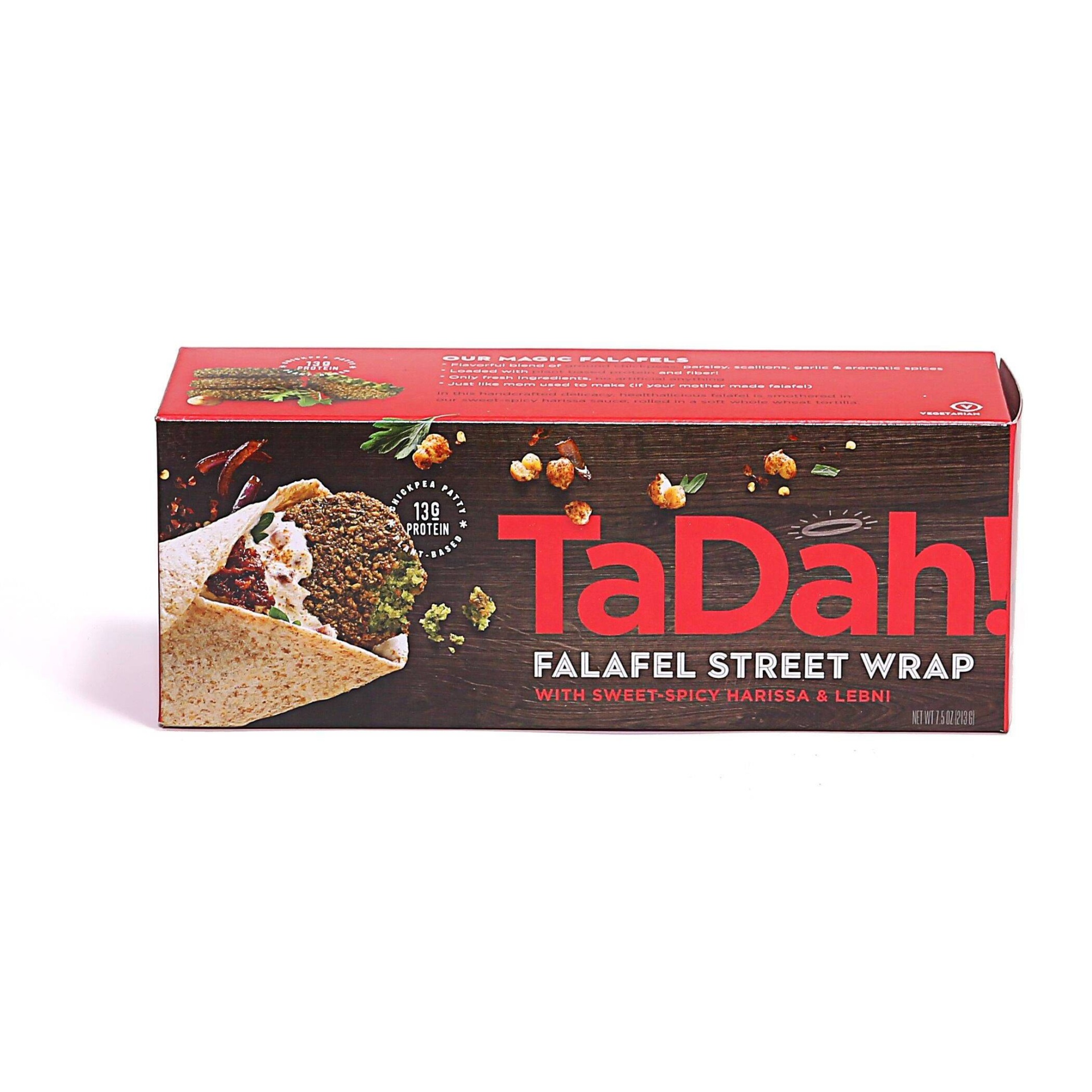 slide 1 of 1, Tadah! Sweet and Spicy Harissa Falafel Wrap, 7.5 oz