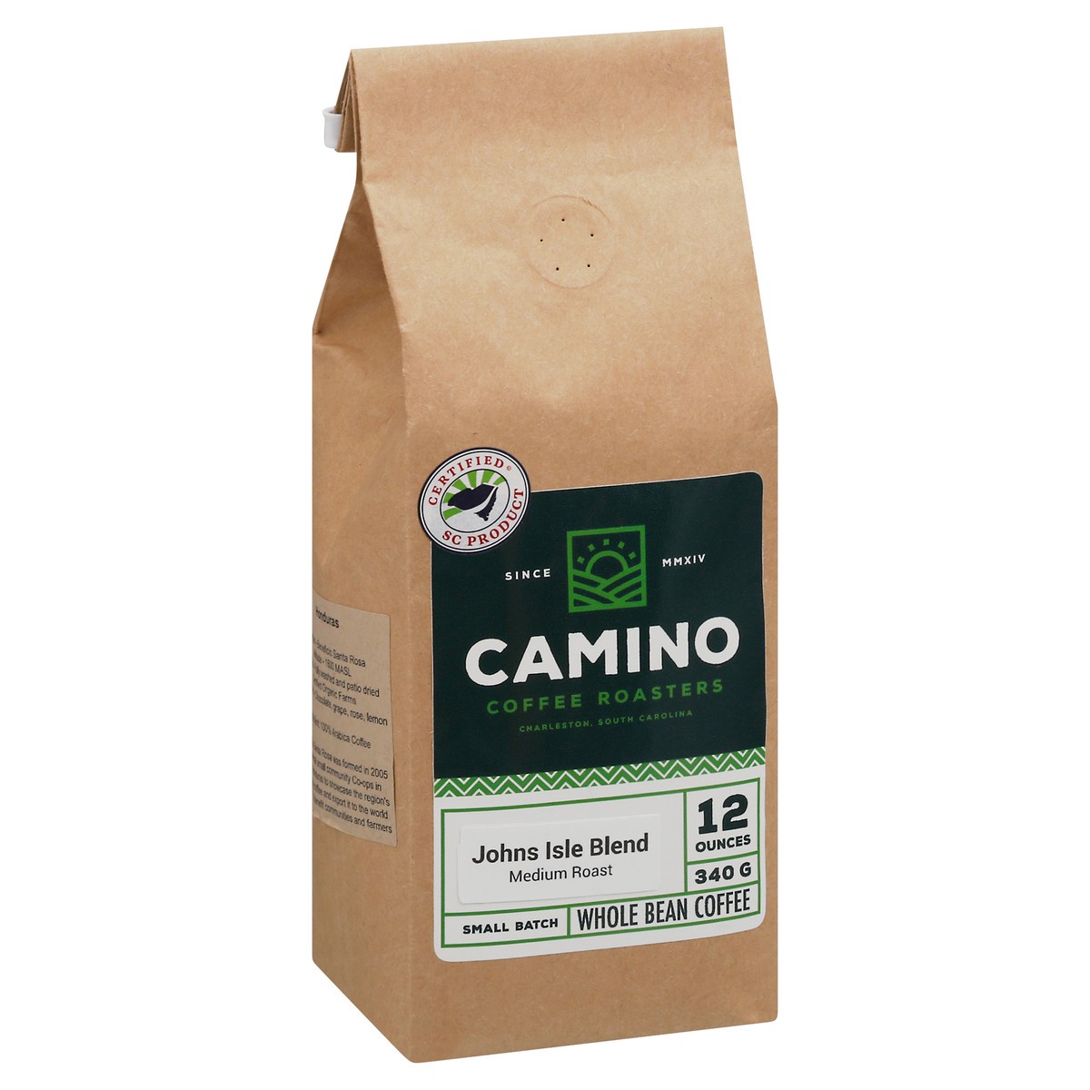 slide 2 of 9, Camino Medium Roast Johns Isle Blend Whole Bean Coffee - 12 oz, 12 oz