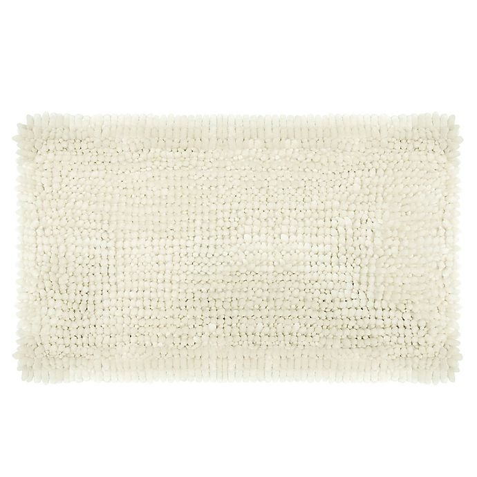 slide 1 of 5, Laura Ashley Butter Chenille Bath Rug - Ivory, 27 in x 45 in