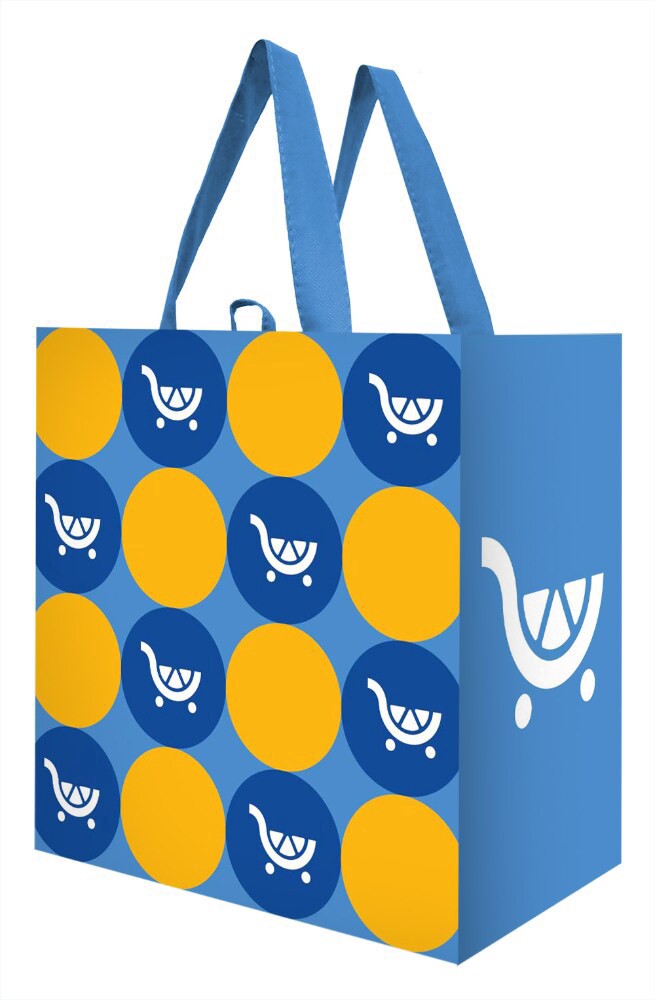 slide 1 of 1, Earthwise Kroger® MB Dots Reusable Bag, 1 ct