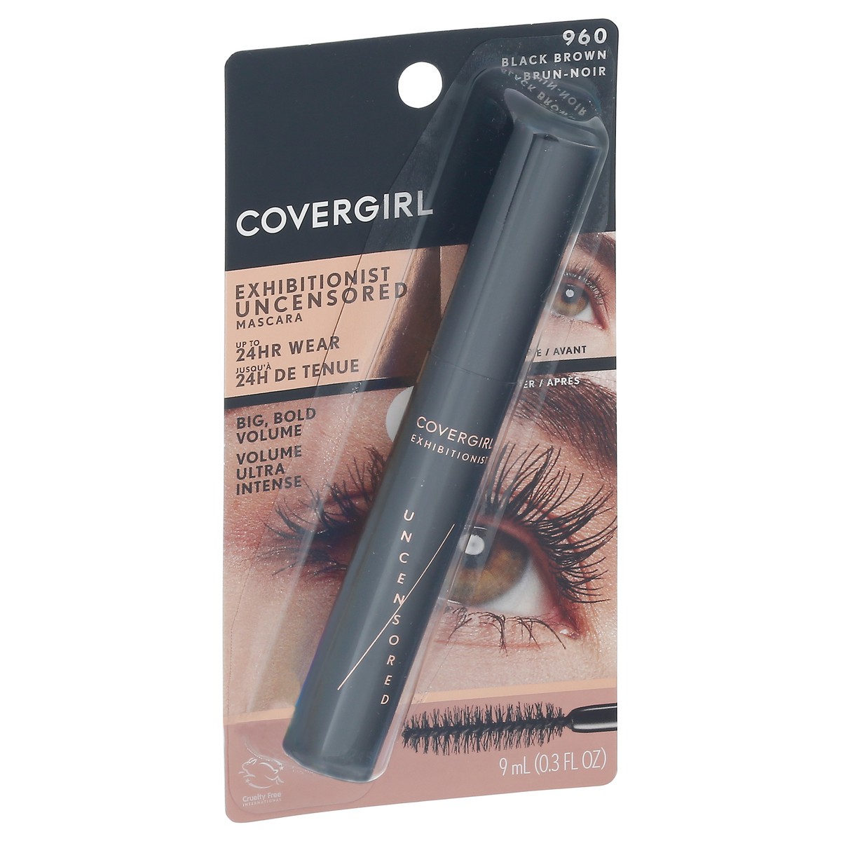 slide 8 of 12, Covergirl Exhibitionist Uncensored Black Brown 960 Mascara 9 ml, 9 ml