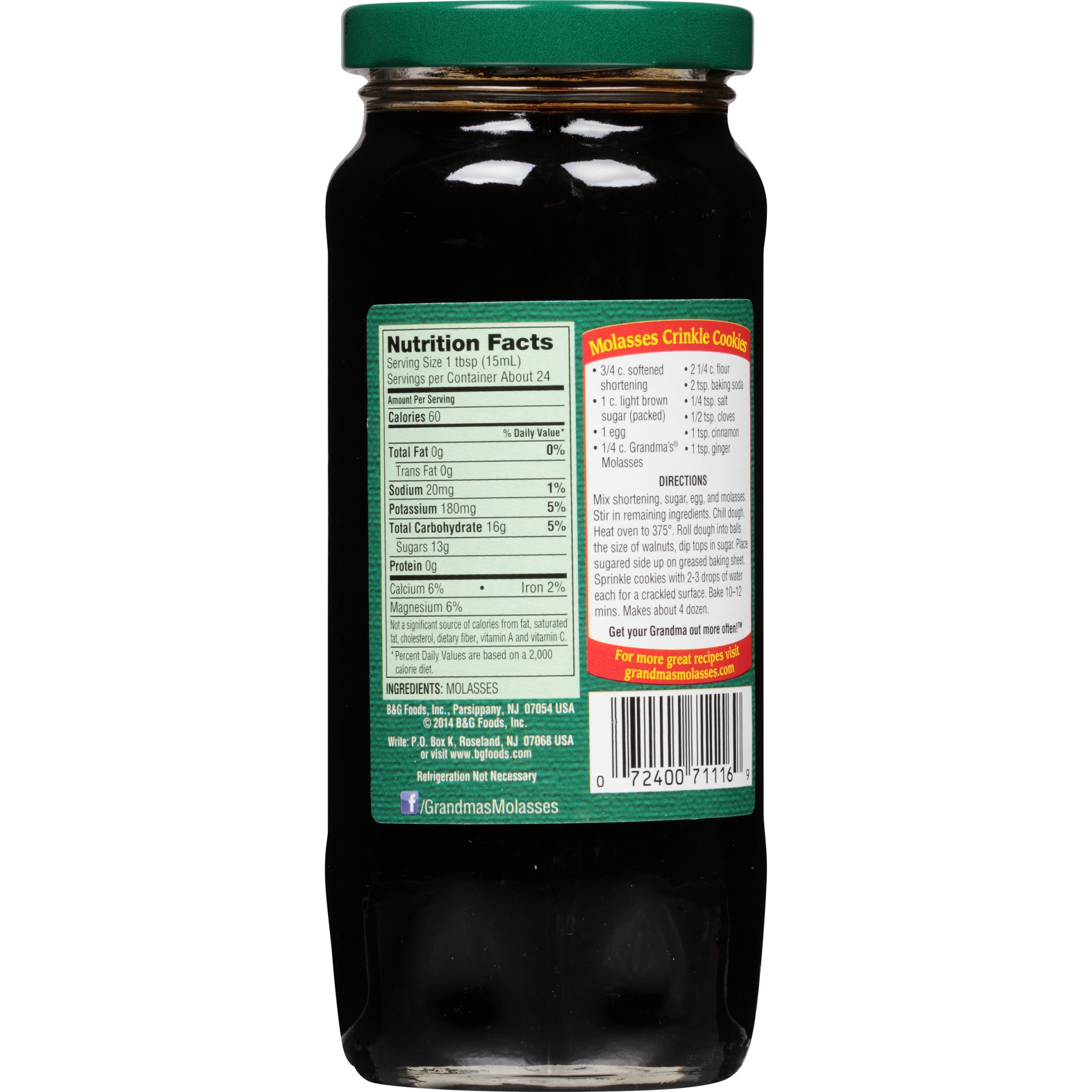 Grandma's Unsulphured Robust Molasses 12 fl oz Shipt