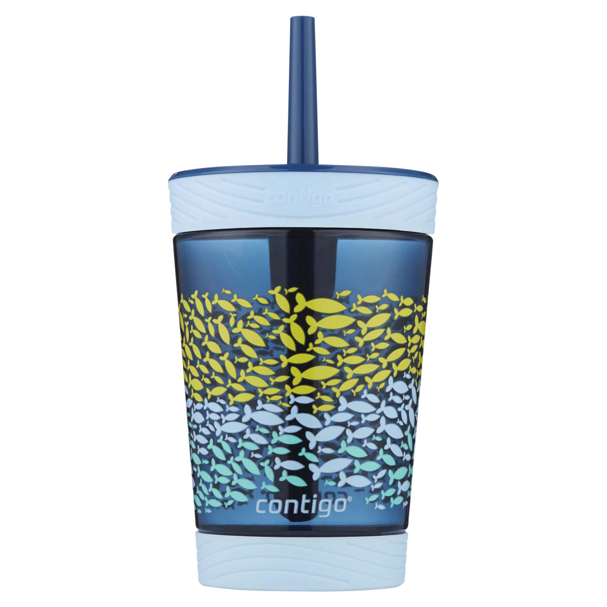 slide 1 of 1, Contigo Tumbler with Straw - Nautical Blue, 12 oz