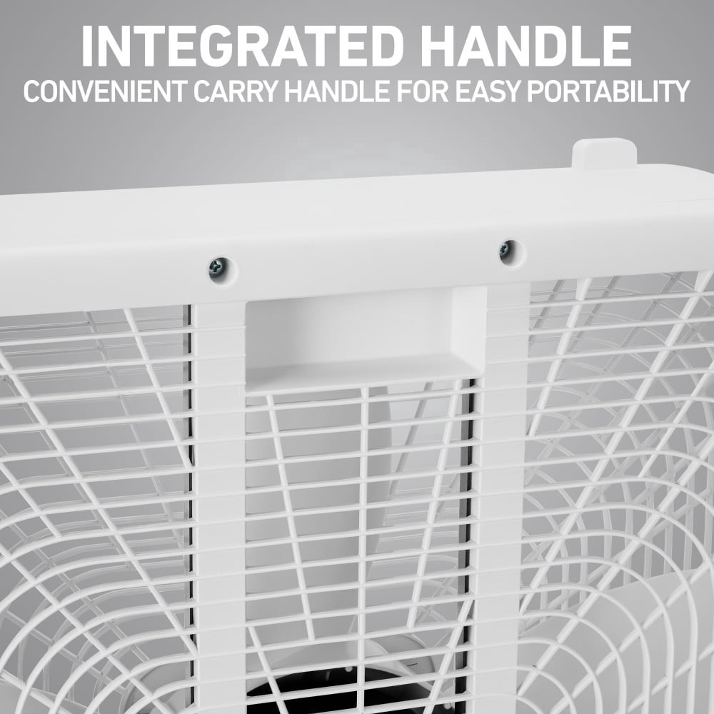 slide 4 of 6, Holmes 20-Inch Box Fan - White, 1 ct