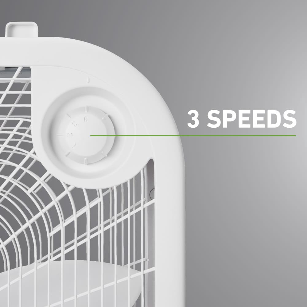 slide 3 of 6, Holmes 20-Inch Box Fan - White, 1 ct