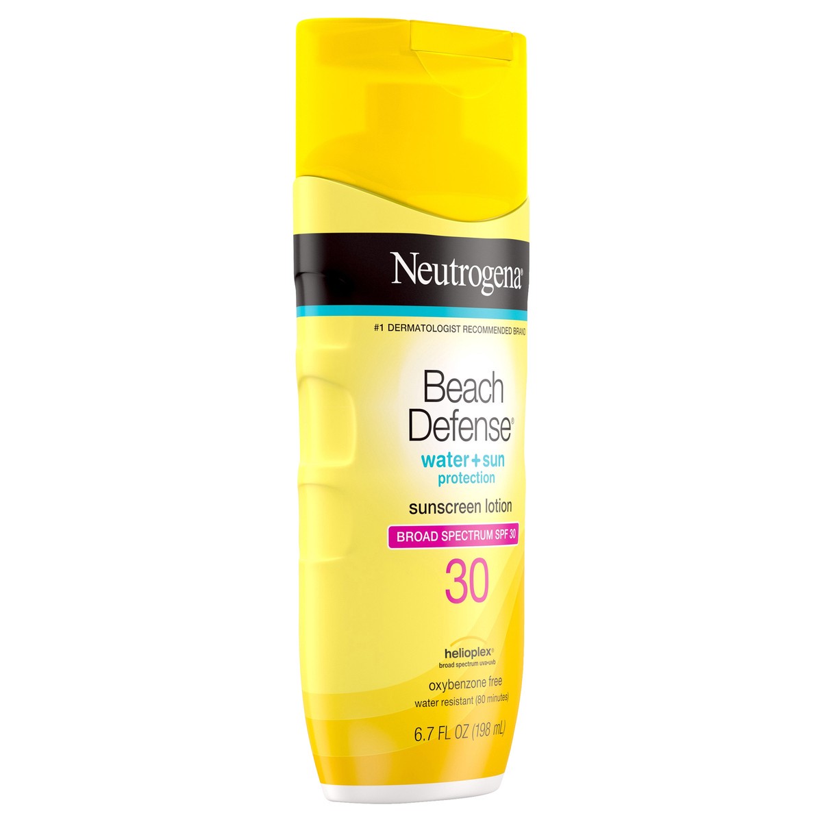 slide 2 of 8, Neutrogena Beach Defense Broad Spectrum Sunscreen Body Lotion SPF 30, 6.7 oz