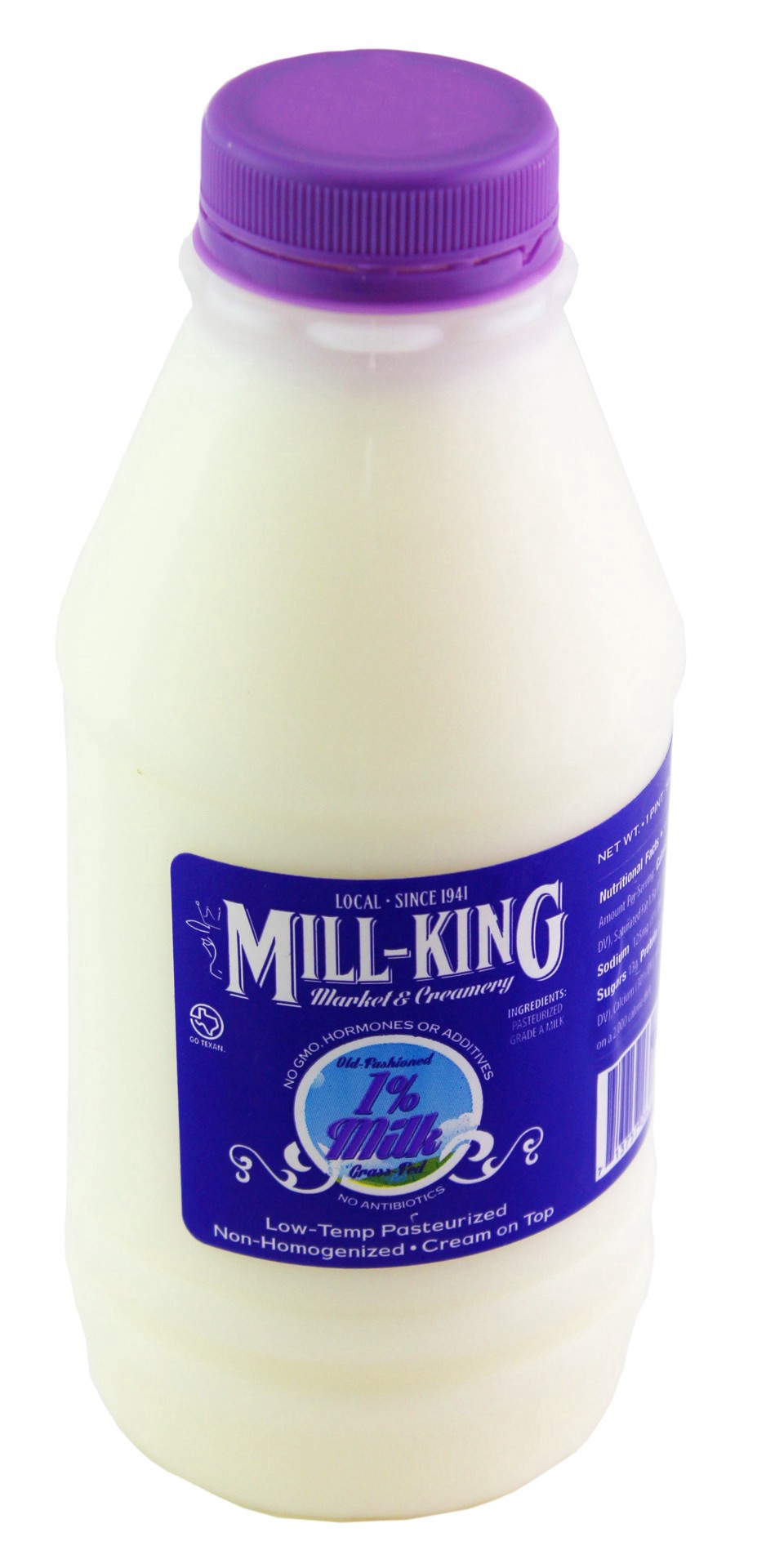 slide 1 of 1, Mill-King 1% Milk Pint, 1 pint