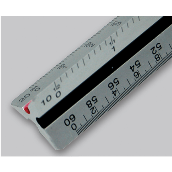 slide 3 of 5, STAEDTLER Professional Engineer's 12'' Triangular Scale, 1 ct