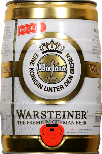 slide 1 of 2, Warsteiner Beer, 5 liter