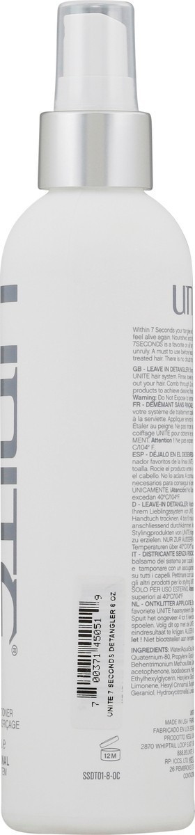 slide 4 of 9, Unite 7Seconds Leave In Conditioner Detangler 8 fl oz, 8 fl oz