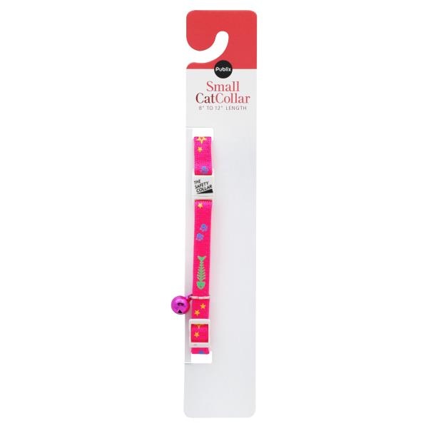slide 1 of 1, Publix Small Cat Collar (8 to 12 lb), Pink, 1 ct