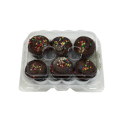 slide 1 of 1, Bakery Cupcake Chocolate Fudge, 6 ct